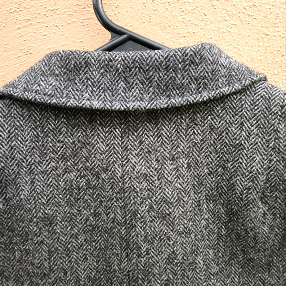 J CREW WOMENS GRAY LONG SLEEVE SHORT WOOL BLAZER / JACKET - Picture 5 of 7